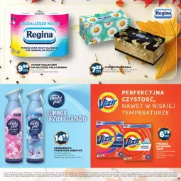 Gazetka promocyjna Stokrotka - Jesienne Inspiracje - Gazetka - ważna od 29.10 do 29.10.2024 - strona 43 - produkty: Warzywa, Rum, Pur, Gin, Papier, Proszek do prania, Papier toaletowy, Vizir, Rolki, Odświeżacz powietrza, Chusteczki, Owoce, Mięso, Ambi Pur