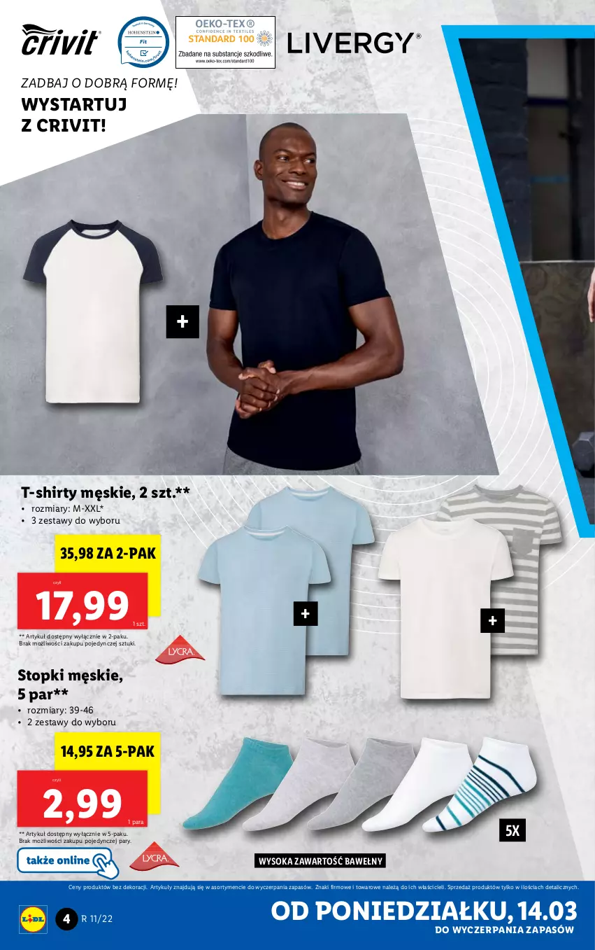 Gazetka promocyjna Lidl - GAZETKA - ważna 14.03 do 19.03.2022 - strona 4 - produkty: Sok, T-shirt, Top