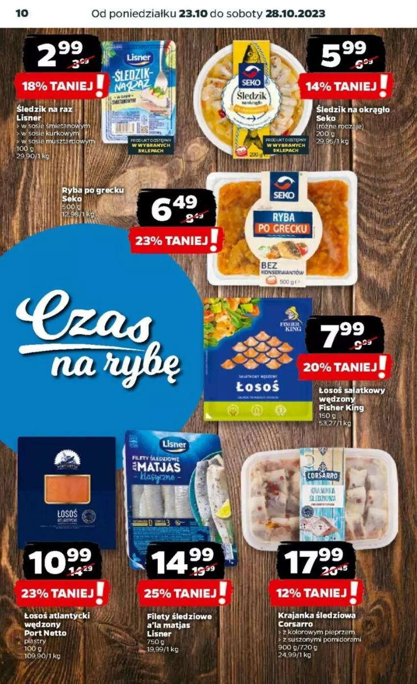 Gazetka promocyjna Netto - ważna 23.10 do 29.10.2023 - strona 2 - produkty: Krajanka śledziowa, Matjas, Pieprz, Sos