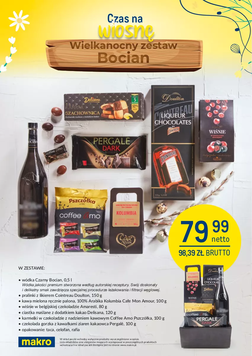 Gazetka promocyjna Makro - [Oferta Specjalna] - Wielkanocne zestawy upominkowe - ważna 08.03 do 16.04.2022 - strona 7 - produkty: Ciastka, Czekolada, Czekolada gorzka, Fa, Isana, Kakao, Kawa, Kawa mielona, LG, Likier, Taca, Wódka