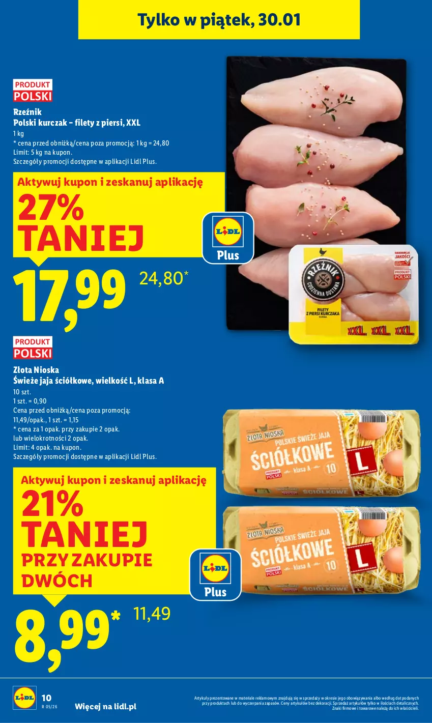Gazetka promocyjna Lidl - GAZETKA - ważna 29.01 do 31.01.2026 - strona 10 - produkty: Jaja, Kurczak
