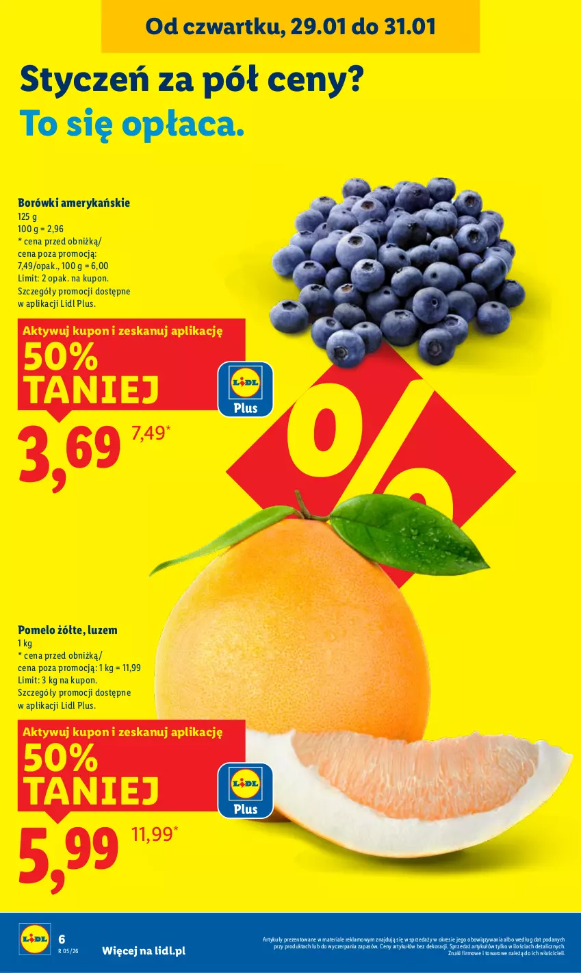 Gazetka promocyjna Lidl - GAZETKA - ważna 29.01 do 31.01.2026 - strona 6 - produkty: Pomelo