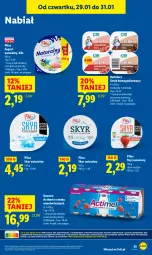 Gazetka promocyjna Lidl - GAZETKA - Gazetka - ważna od 31.01 do 31.01.2026 - strona 35 - produkty: Jogurt naturalny, Ser, Danone, Jogurt, Rolmlecz, Actimel, Serek homogenizowany, Serek, Pilos, Czekolada