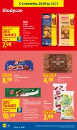 Gazetka promocyjna Lidl - GAZETKA - Gazetka - ważna od 31.01 do 31.01.2026 - strona 48 - produkty: Ciastka, Czekolada mleczna, Herbatniki, Grześki, Czekolada, Rurki, Kakao