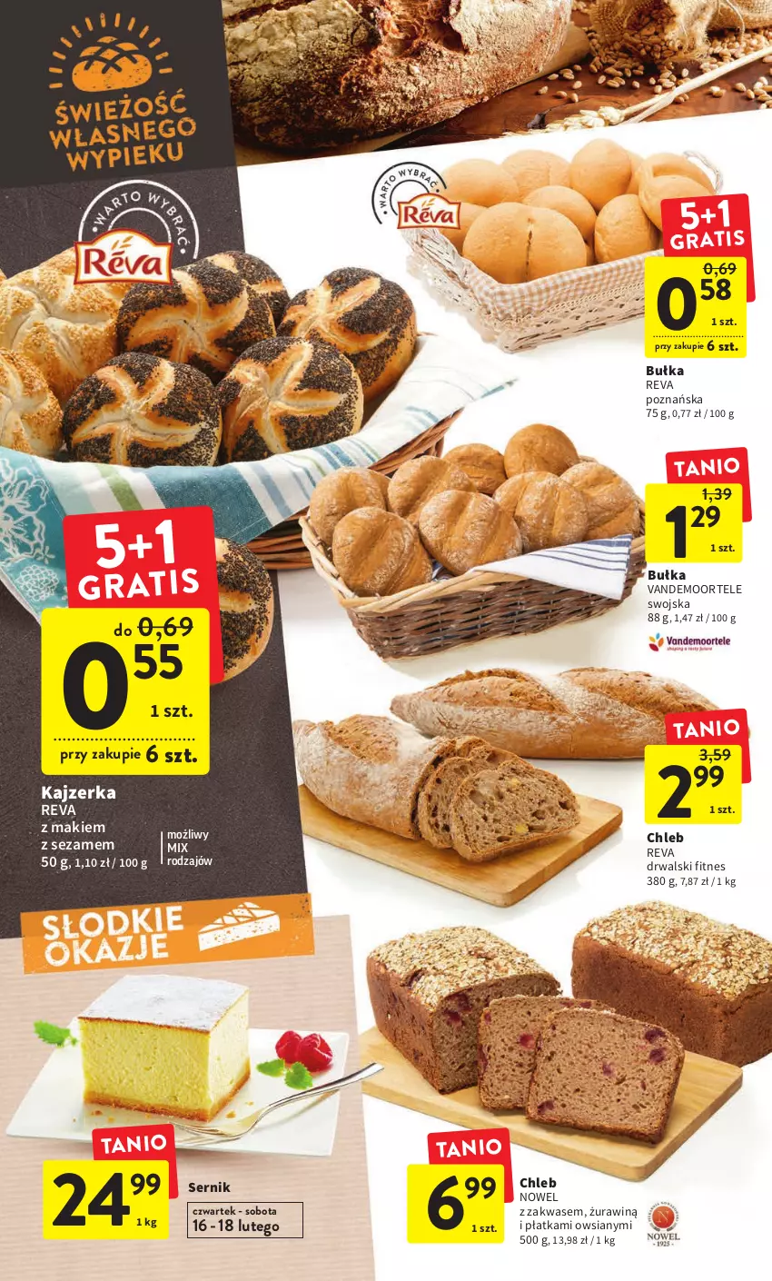 Gazetka promocyjna Intermarche - Gazetka Intermarche - ważna 16.02 do 22.02.2023 - strona 28 - produkty: Bułka, Chleb, Kajzerka, Ser, Sezam