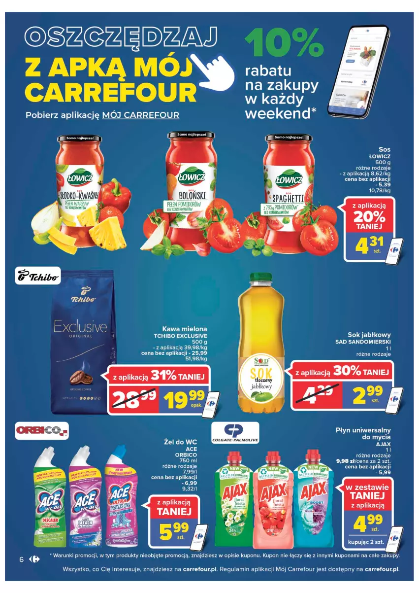 Gazetka promocyjna Carrefour - Gazetka Carrefour - ważna 14.06 do 26.06.2022 - strona 6 - produkty: BIC, Kawa, Kawa mielona, Ser, Sok, Sok jabłkowy, Tchibo