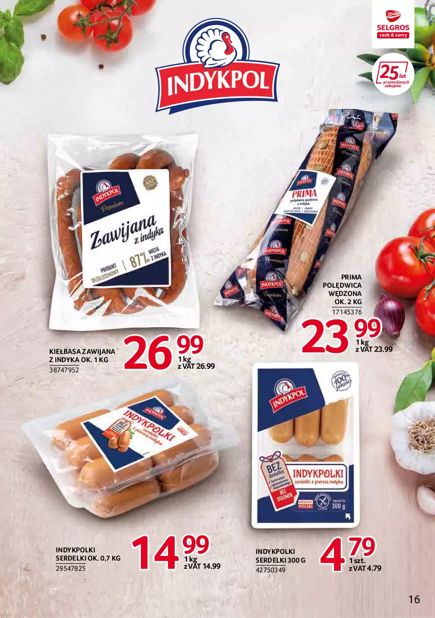 Gazetka promocyjna Selgros - Katalog Markowe Produkty - ważna 03.03 do 16.03.2022 - strona 16 - produkty: Kiełbasa, Polędwica, Prima, Ser, Serdelki