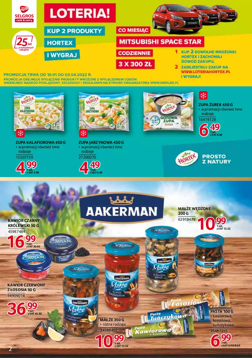 Gazetka promocyjna Selgros - Katalog Markowe Produkty - ważna 03.03 do 16.03.2022 - strona 2 - produkty: Kalafior, Kawior, Królewski, Małże, Sos, Tuńczyk, Zupa, Zupa kalafiorowa