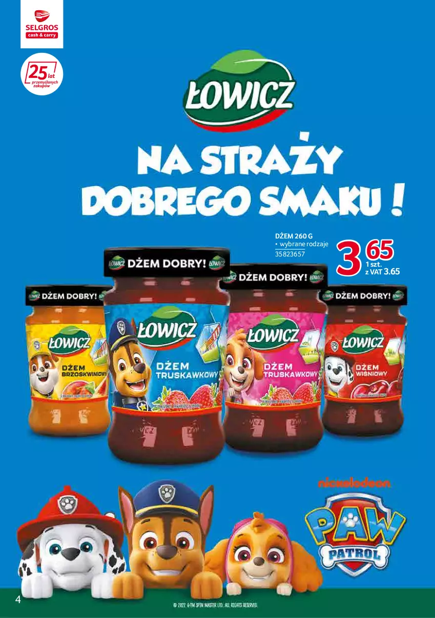 Gazetka promocyjna Selgros - Katalog Markowe Produkty - ważna 03.03 do 16.03.2022 - strona 4 - produkty: Dżem