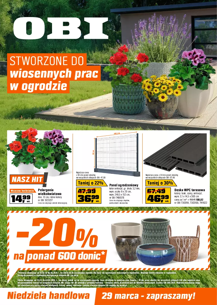 Gazetka promocyjna Obi - Gazetka OBI - ważna 25.03 do 06.04.2026 - strona 1 - produkty: Dres, Intel, Telefon
