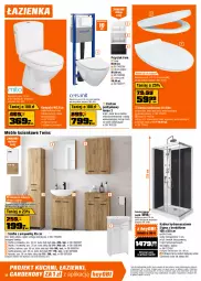 Gazetka promocyjna Obi - Gazetka OBI - Gazetka - ważna od 06.04 do 06.04.2026 - strona 10 - produkty: Kompakt WC, Ser, Deska sedesowa, Słupek, Kosz, Deska wolnoopadająca, Meble łazienkowe, Uchwyty, Tran, Komoda, Szafka, Moda, Brodzik, Drzwi, Meble, Szafka z lustrem, Miska, Fa