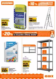 Gazetka promocyjna Obi - Gazetka OBI - Gazetka - ważna od 06.04 do 06.04.2026 - strona 15 - produkty: Stół warsztatowy, Top, Mop, Drabina, Wylewka samopoziomująca, Stół, Klej, Regał, Regał metalowy, Dźwig