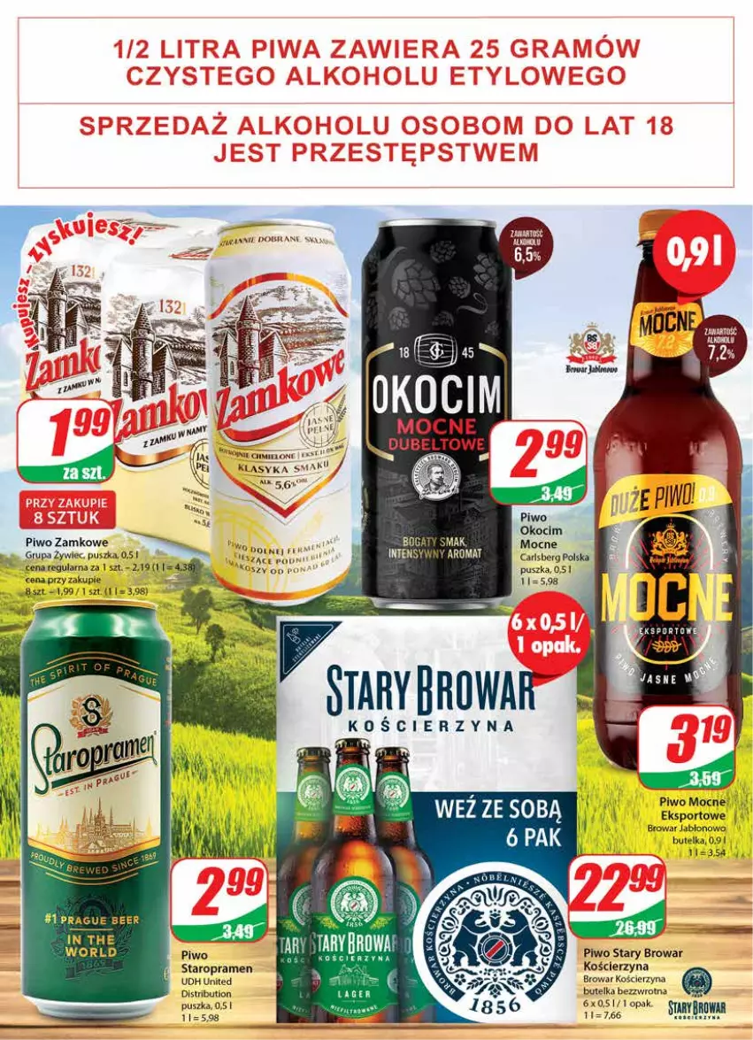 Gazetka promocyjna Dino - Gazetka - ważna 24.08 do 30.08.2022 - strona 16 - produkty: Carlsberg, Gry, Koc, Okocim, Piwo, Por, Sport