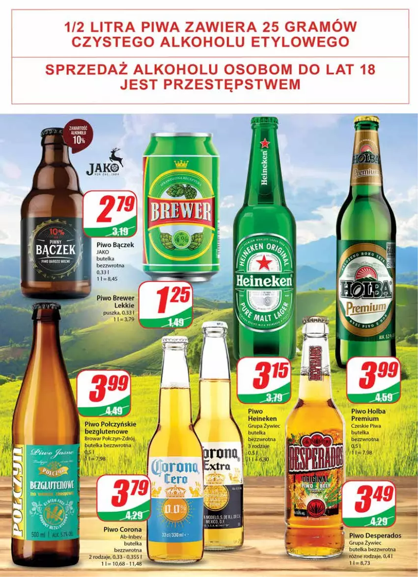 Gazetka promocyjna Dino - Gazetka - ważna 24.08 do 30.08.2022 - strona 17 - produkty: Desperados, Heineken, LG, Piwa, Piwo