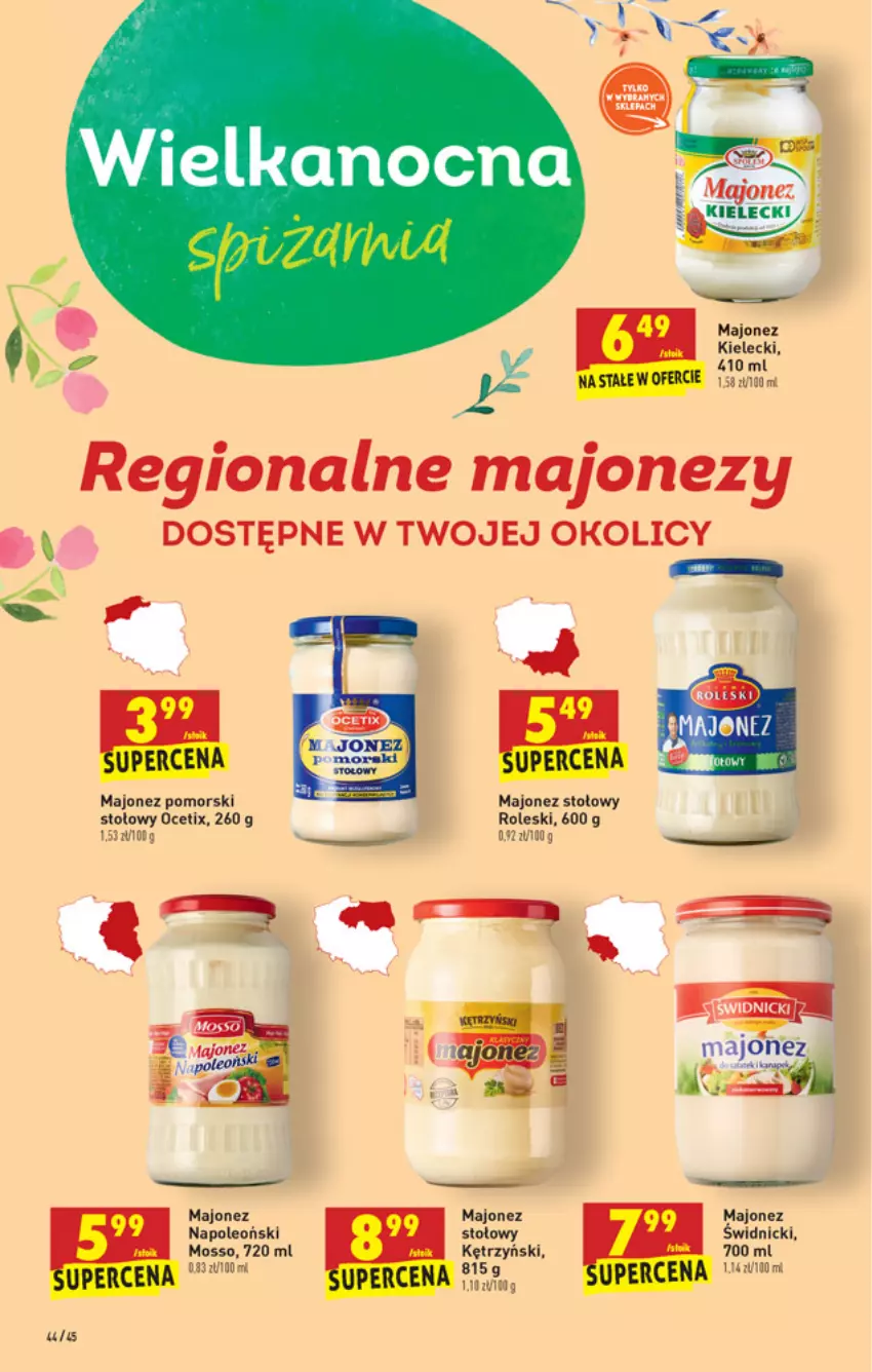 Gazetka promocyjna Biedronka - W tym tygodniu PN - ważna 25.03 do 31.03.2021 - strona 44 - produkty: Majonez, Ocet, Oleo