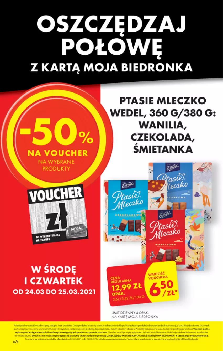 Gazetka promocyjna Biedronka - W tym tygodniu PN - ważna 25.03 do 31.03.2021 - strona 8 - produkty: Czekolada, Dron, Mleczko, Ptasie mleczko