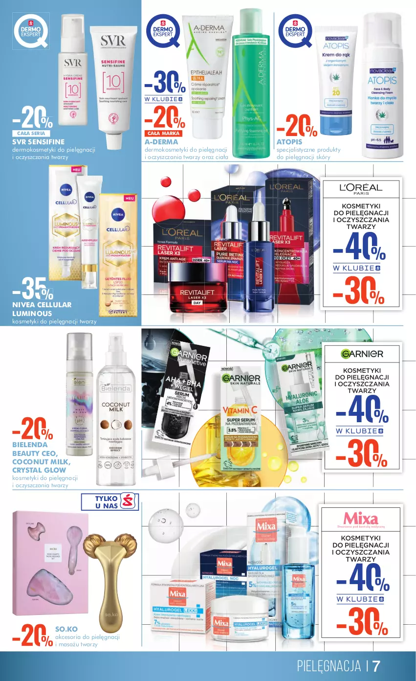 Gazetka promocyjna Super Pharm - Gazetka - ważna 26.01 do 06.02.2023 - strona 7 - produkty: A-derma, Bielenda, Kosmetyki do pielęgnacji, Nivea, Ser, SVR, Top