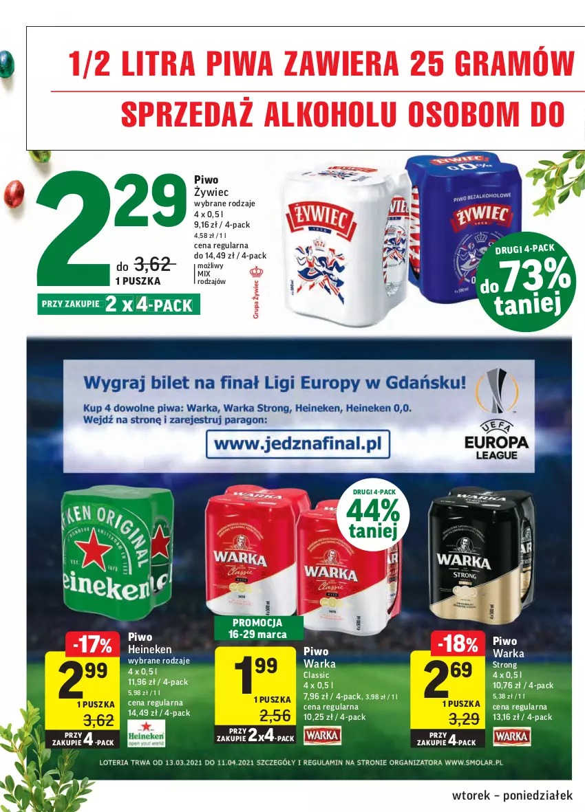 Gazetka promocyjna Intermarche - Wielkanoc I - ważna 16.03 do 22.03.2021 - strona 32 - produkty: Gra, Heineken, Piwa, Piwo, Warka