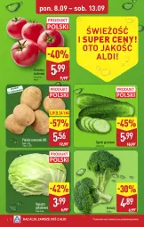 Gazetka promocyjna Aldi - Pełna oferta - Gazetka - ważna od 13.09 do 13.09.2025 - strona 2 - produkty: Ziemniaki, Brokuły, Grunt, Pomidory