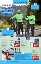 Gazetka promocyjna Aldi - Pełna oferta - Gazetka - ważna od 13.09 do 13.09.2025 - strona 32 - produkty: Por, Kurtka, Materac, Tera, Tarka, Pompka, Rower, Spodnie, Latarka, Akumulator, Einhell