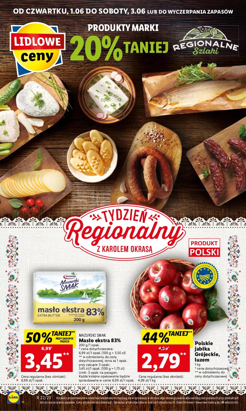 Gazetka promocyjna Lidl - GAZETKA - ważna 01.06 do 03.06.2023 - strona 40 - produkty: Jabłka, Masło, Olej