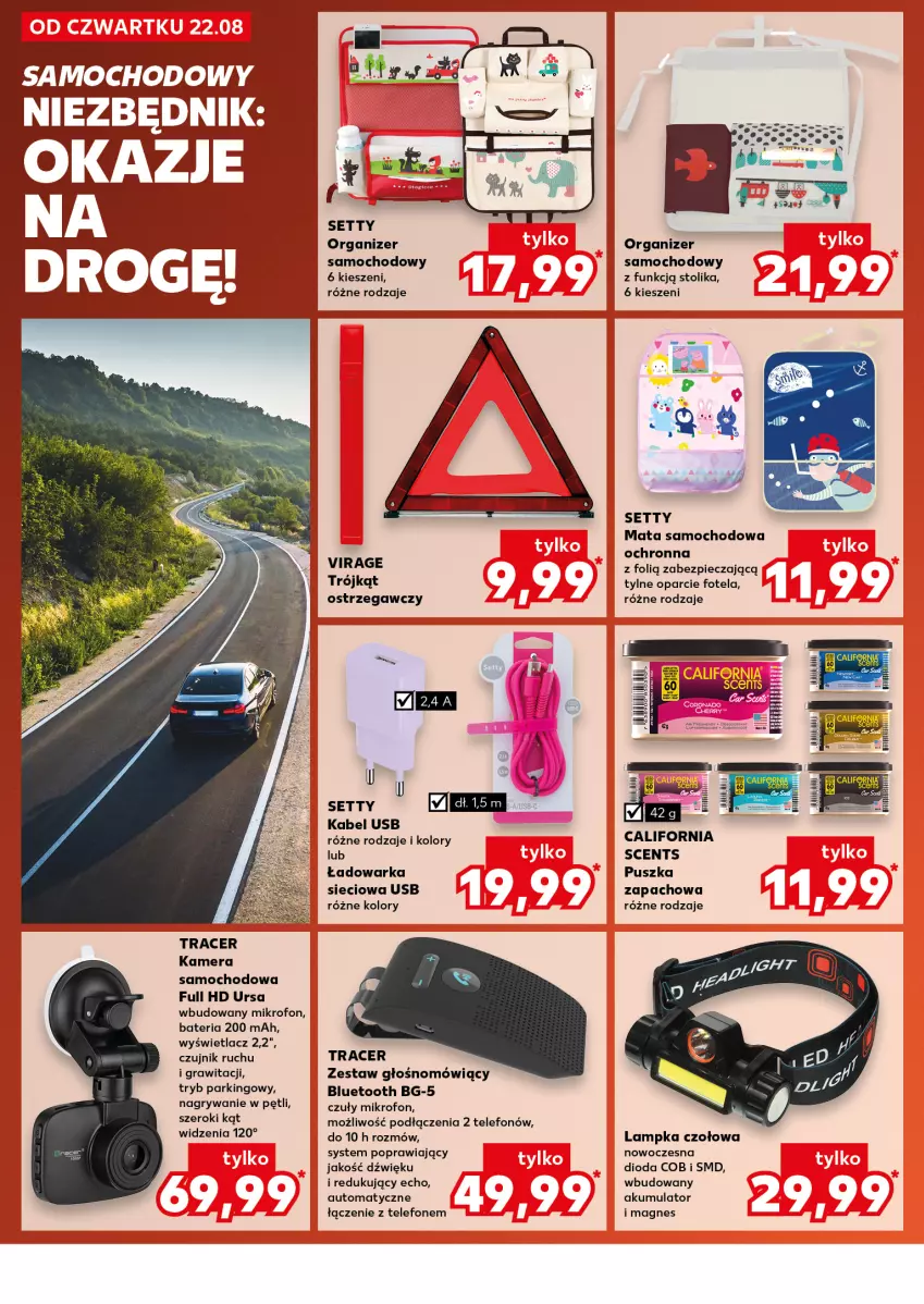 Gazetka promocyjna Kaufland - Kaufland - ważna 22.08 do 28.08.2024 - strona 20 - produkty: Acer, Akumulator, Bateria, Fotel, Gra, Gry, Kabel USB, Kamera, Mata samochodowa, Mikrofon, Organizer, Piec, Ser, Stolik, Telefon, Trójkąt ostrzegawczy, Warka