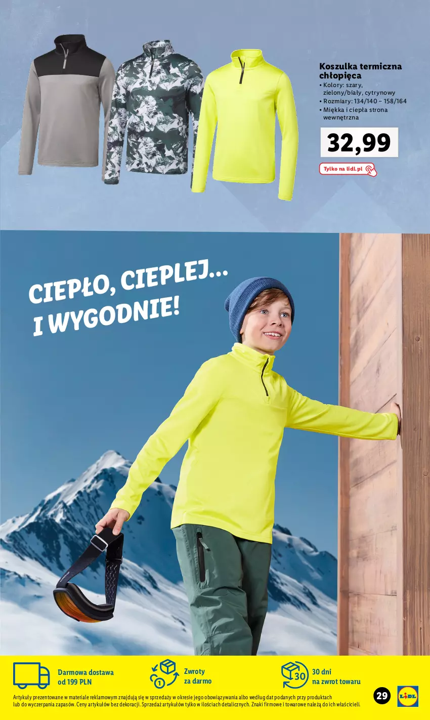 Gazetka promocyjna Lidl - KATALOG MODA SKI - ważna 01.11 do 31.12.2023 - strona 29 - produkty: Kosz, Koszulka