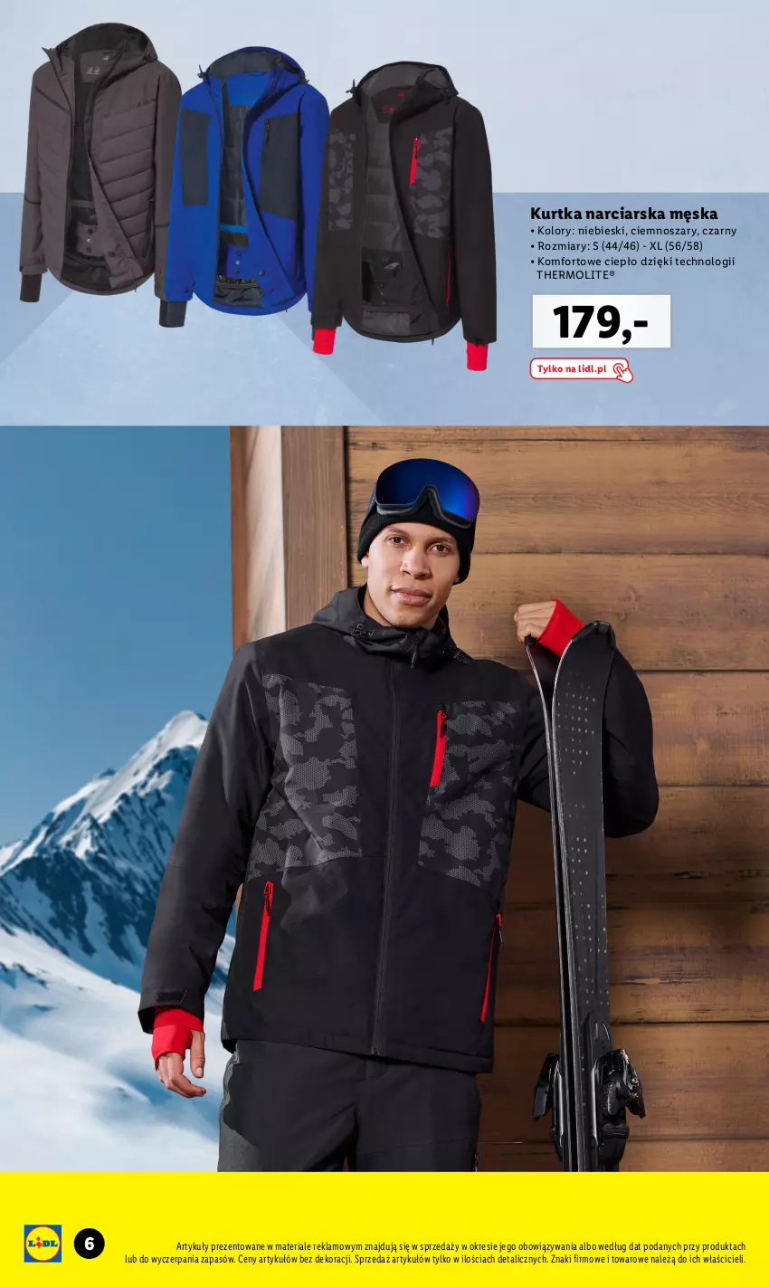 Gazetka promocyjna Lidl - KATALOG MODA SKI - ważna 01.11 do 31.12.2023 - strona 6 - produkty: Finish, Klej, Kurtka, Por