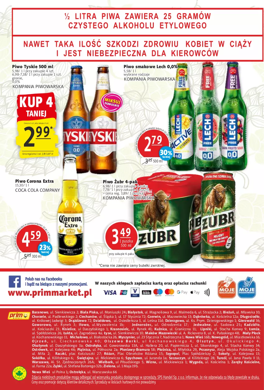 Gazetka promocyjna Prim Market - ważna 20.07 do 26.07.2023 - strona 16 - produkty: Corona Extra, Fa, Gra, Jednorożec, Kisiel, Koc, Malm, Mysz, Ogród, Olej, Papier, Piątnica, Piwo, Róża, Sok, Sokół, Stock, Tyskie