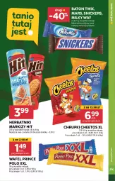 Gazetka promocyjna Stokrotka - Market - Gazetka - ważna od 29.04 do 29.04.2024 - strona 21 - produkty: Cheetos, Prince Polo, Milky Way, Chrupki, Twix, Snickers, Herbatniki, Mars, Baton