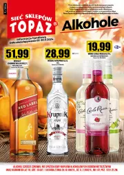 Gazetka promocyjna Topaz - Gazetka - Gazetka - ważna od 30.11 do 30.11.2024 - strona 1 - produkty: Top, Wódka, Whisky, Alkohole, Krupnik