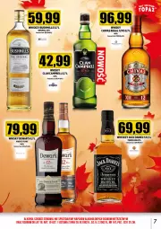 Gazetka promocyjna Topaz - Gazetka - Gazetka - ważna od 30.11 do 30.11.2024 - strona 7 - produkty: Gin, Bell, Whiskey, Whisky, Bushmills, Jack Daniel's