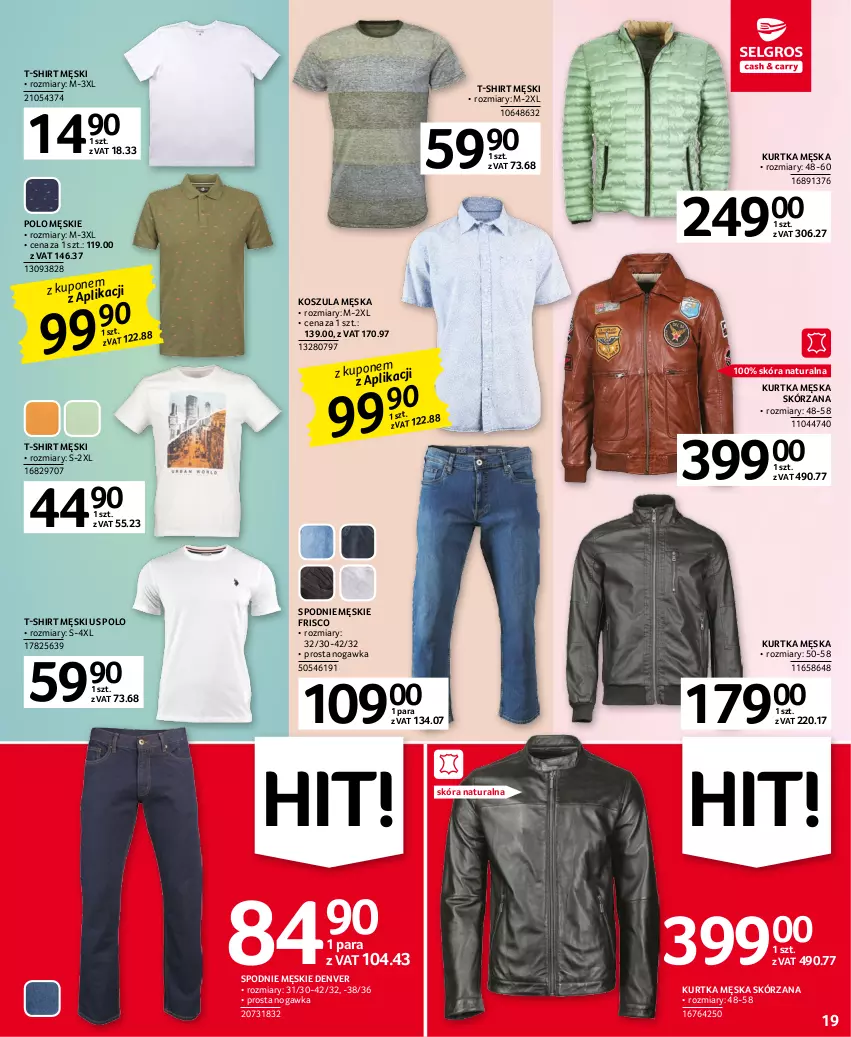 Gazetka promocyjna Selgros - Oferta przemysłowa - ważna 11.04 do 19.04.2023 - strona 19 - produkty: Kosz, Koszula, Kurtka, Spodnie, T-shirt