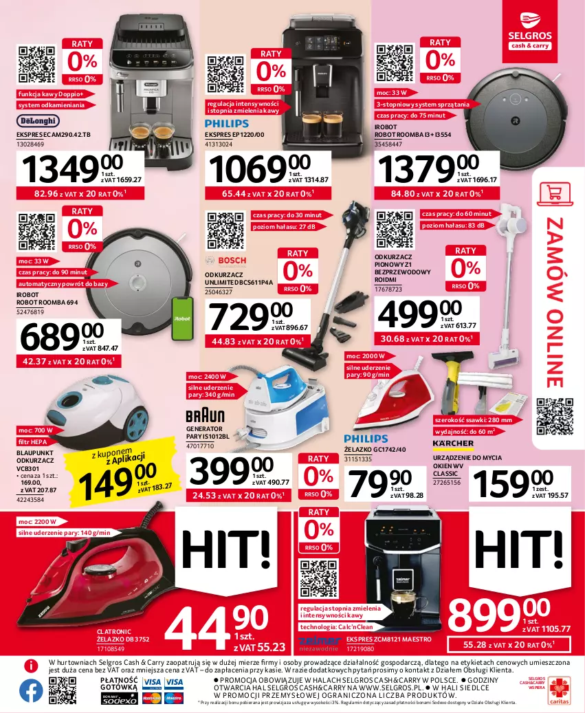 Gazetka promocyjna Selgros - Oferta przemysłowa - ważna 11.04 do 19.04.2023 - strona 7 - produkty: Generator pary, Gra, IRobot, LG, Odkurzacz, Robot, Roomba, Sok, Top