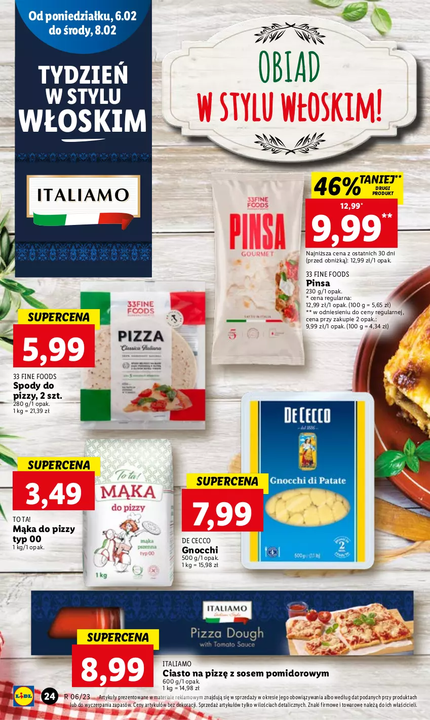 Gazetka promocyjna Lidl - GAZETKA - ważna 06.02 do 08.02.2023 - strona 26 - produkty: Gnocchi, Mąka, Mąka do pizzy, Sos