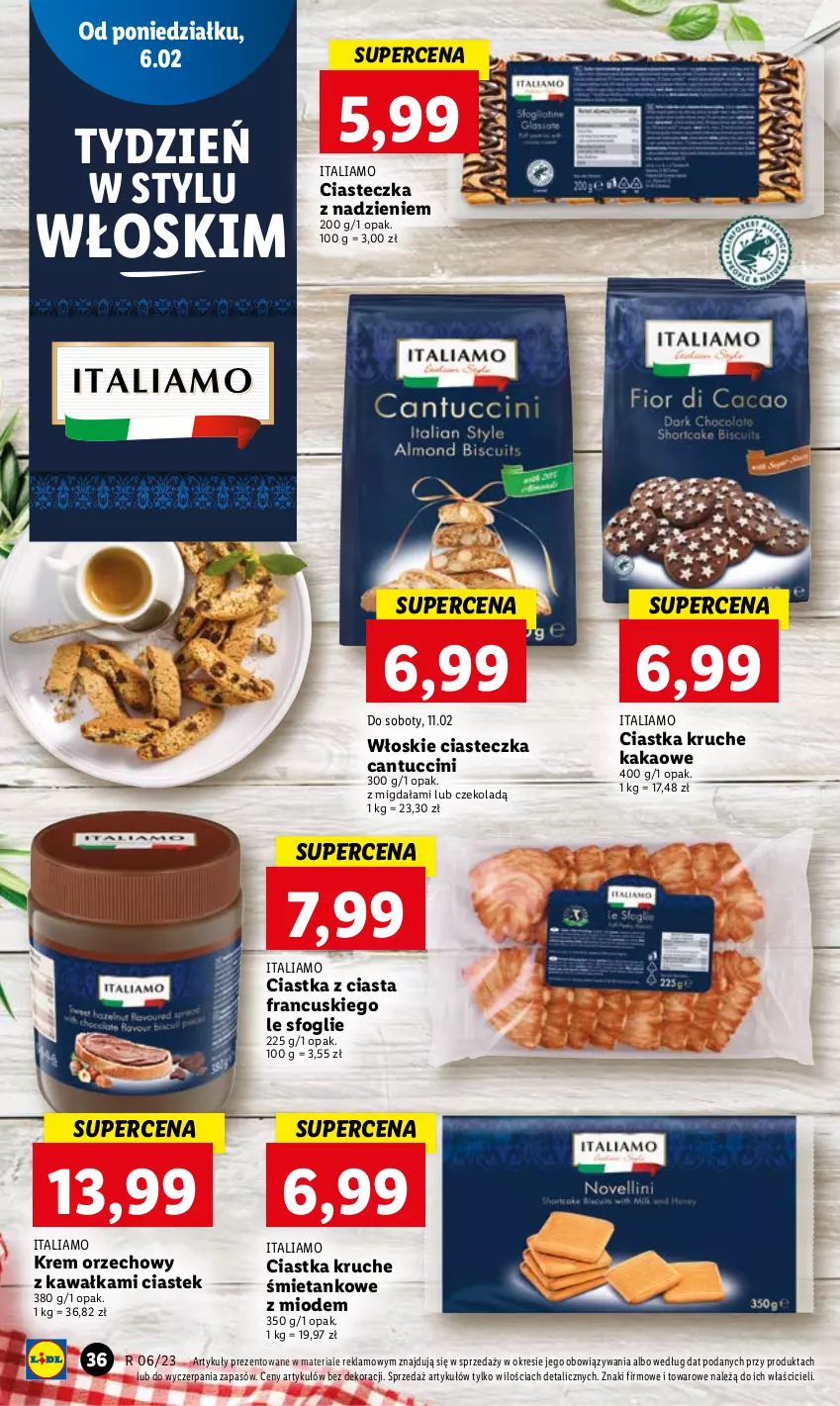 Gazetka promocyjna Lidl - GAZETKA - ważna 06.02 do 08.02.2023 - strona 38 - produkty: Ciastka, Kakao, Kawa, Krem orzechowy, Stek