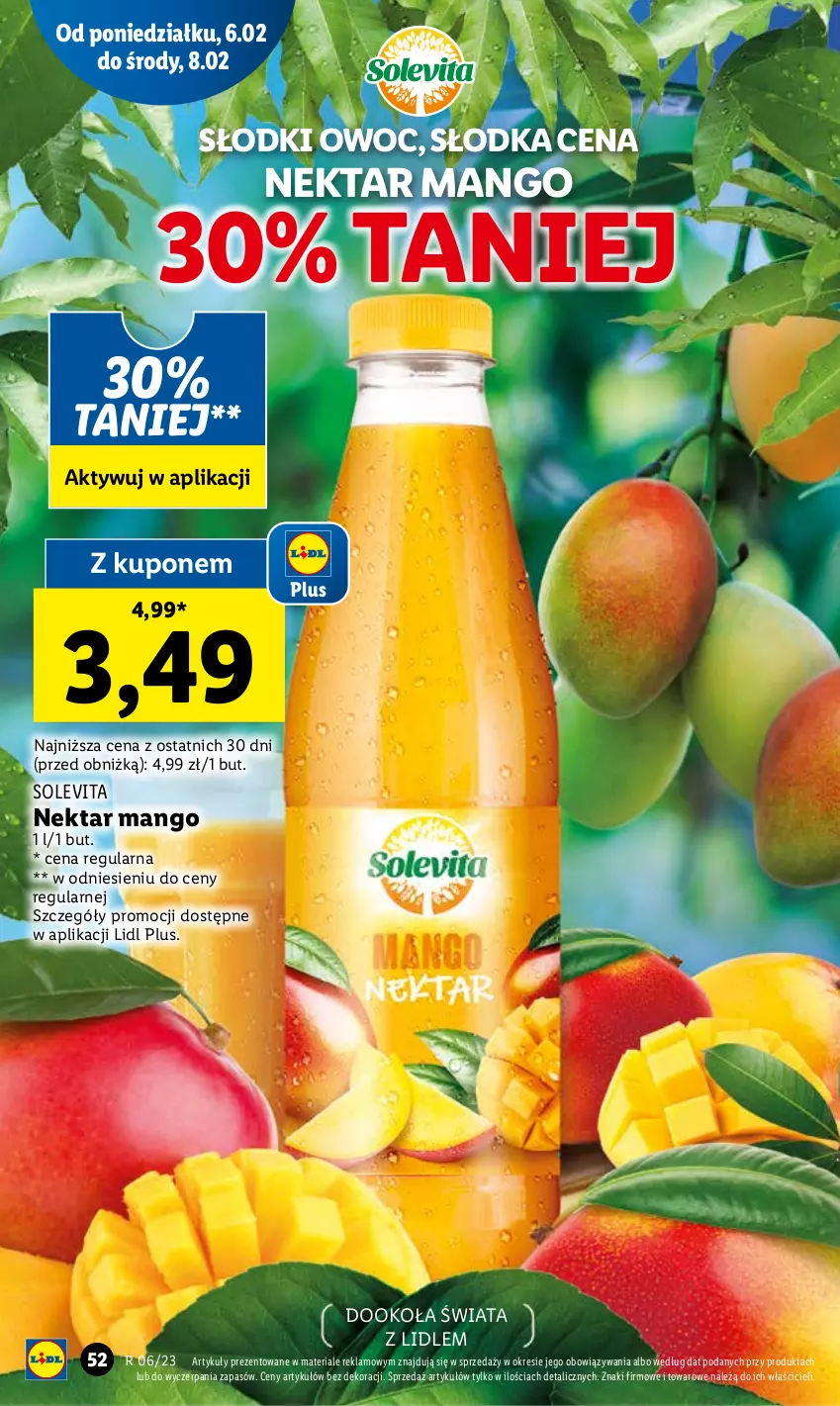 Gazetka promocyjna Lidl - GAZETKA - ważna 06.02 do 08.02.2023 - strona 54 - produkty: Mango, Nektar