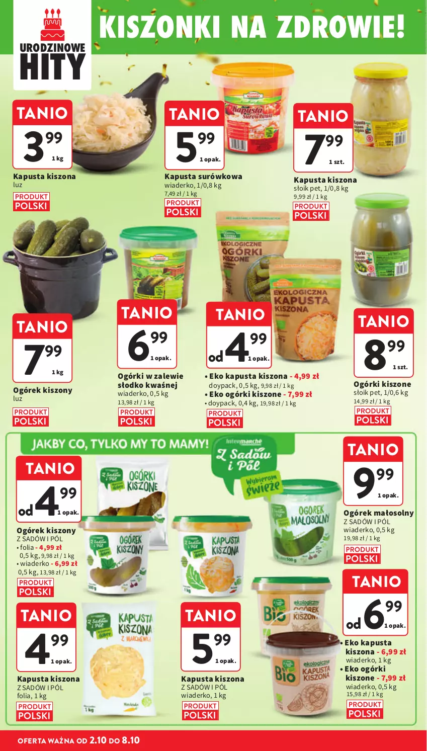 Gazetka promocyjna Intermarche - Gazetka Intermarche - ważna 02.10 do 08.10.2025 - strona 20 - produkty: Ogórek, Zdrowie
