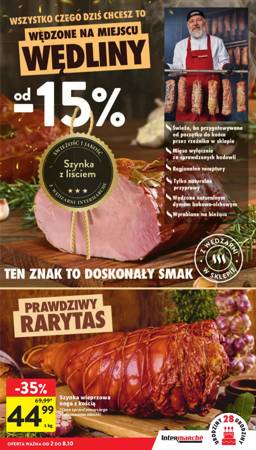 Gazetka promocyjna Intermarche - Gazetka Intermarche - ważna 02.10 do 08.10.2025 - strona 23 - produkty: Piec, Szynka, Szynka wieprzowa