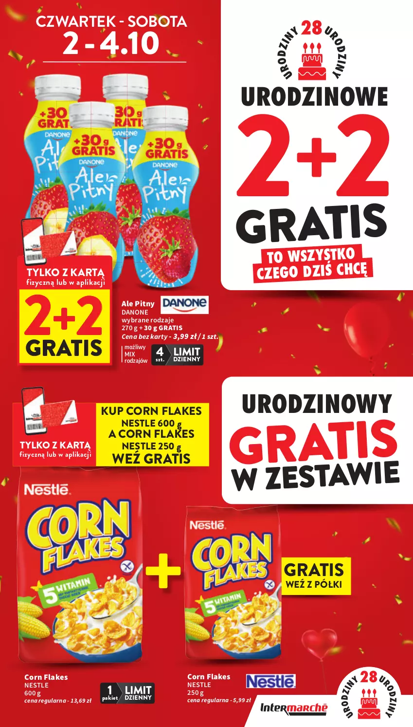 Gazetka promocyjna Intermarche - Gazetka Intermarche - ważna 02.10 do 08.10.2025 - strona 3 - produkty: Corn flakes, Danone, Gra