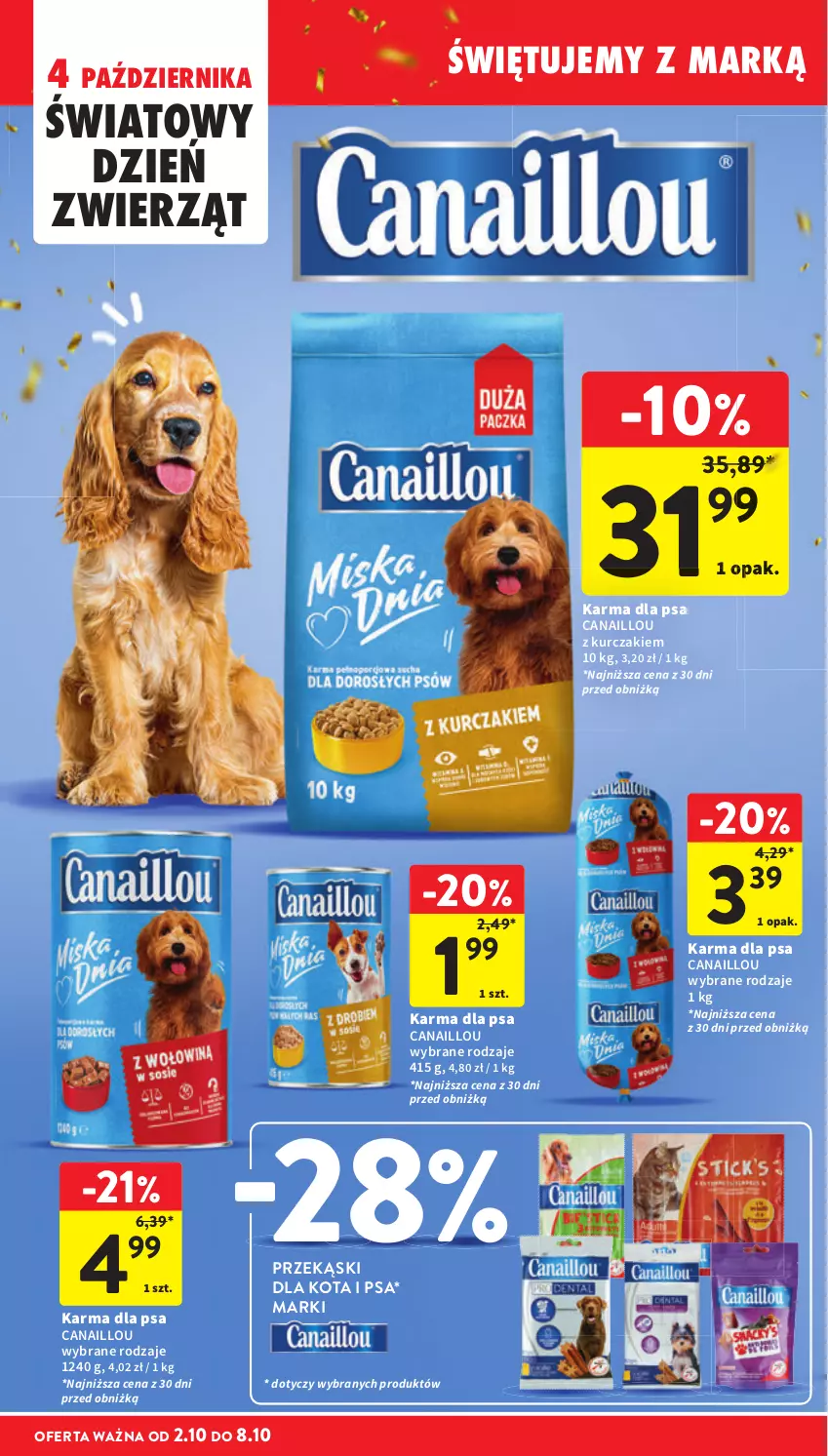 Gazetka promocyjna Intermarche - Gazetka Intermarche - ważna 02.10 do 08.10.2025 - strona 36 - produkty: Canaillou, Kurczak, Przekąski dla kota