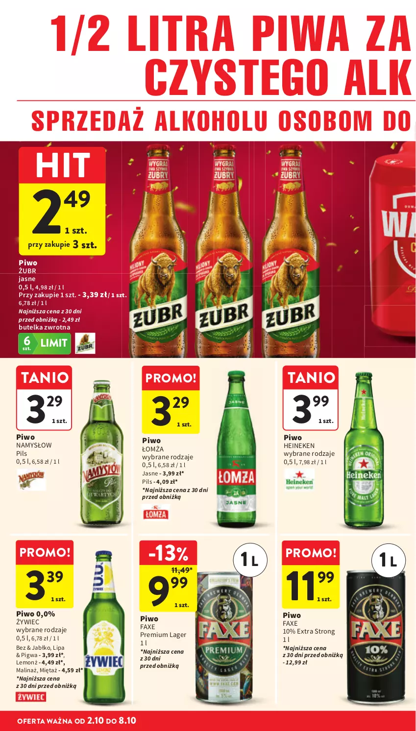 Gazetka promocyjna Intermarche - Gazetka Intermarche - ważna 02.10 do 08.10.2025 - strona 40 - produkty: Fa, Heineken, Mięta, Piwa, Piwo