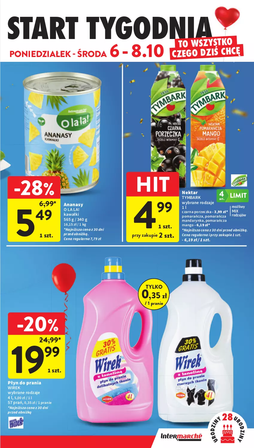 Gazetka promocyjna Intermarche - Gazetka Intermarche - ważna 02.10 do 08.10.2025 - strona 47 - produkty: Ananas, Kawa, Mango, Nektar, Płyn do prania, Por, Tymbark