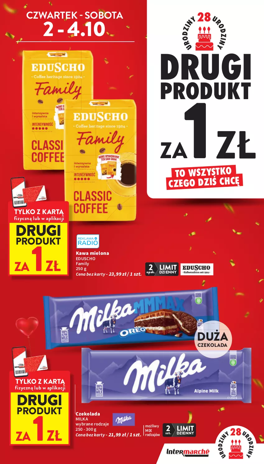 Gazetka promocyjna Intermarche - Gazetka Intermarche - ważna 02.10 do 08.10.2025 - strona 5 - produkty: Czekolada, Fa, Kawa, Kawa mielona, Milka