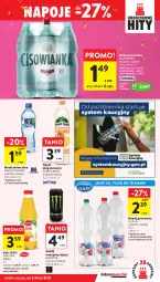 Gazetka promocyjna Intermarche - Gazetka Intermarche - Gazetka - ważna od 08.10 do 08.10.2025 - strona 39 - produkty: Nałęczowianka, Sok, Napoje, Fortuna, Napój gazowany, Woda mineralna, Napój niegazowany, Woda, Napój, Cisowianka