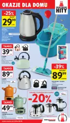 Gazetka promocyjna Intermarche - Gazetka Intermarche - Gazetka - ważna od 08.10 do 08.10.2025 - strona 45 - produkty: Mop, Dzbanek, Bursztyn, Czajnik elektryczny, Czajnik, Podgrzewacze, Wiadro