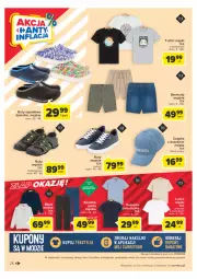 Gazetka promocyjna Carrefour - Gazetka Carrefour - Gazetka - ważna od 20.05 do 20.05.2023 - strona 28 - produkty: Buty, Bermudy, Klej, Czapka, T-shirt, Buty ogrodowe