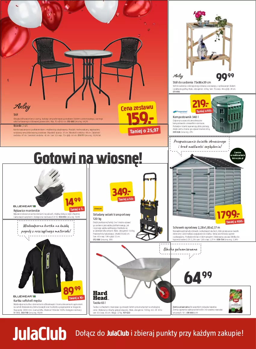 Gazetka promocyjna Jula - Gazetka - ważna 12.03 do 21.03.2021 - strona 10 - produkty: Cynk, Drzwi, Fa, Kłódka, Krzesło, Kurtka, Kurtka softshell, Lakier, Monte, Por, Rękawice, Rękawice robocze, Sok, Sos, Sport, Stół, Tran, Waga, Wózek, Wózek transportowy