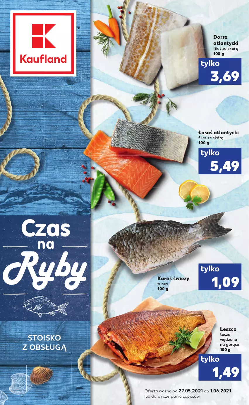 Gazetka promocyjna Kaufland - RYBY - ważna 27.05 do 01.06.2021 - strona 1 - produkty: Dorsz, Tusz