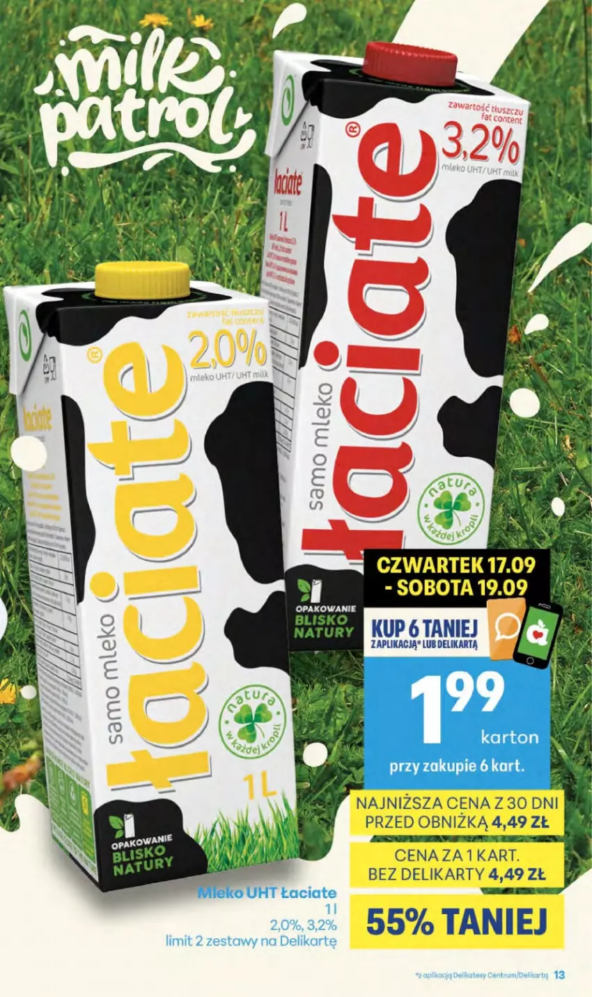 Gazetka promocyjna Delikatesy Centrum - Franczyza DC38 Czwartek - ważna 17.09 do 23.09.2026 - strona 13 - produkty: Fa, Mleko